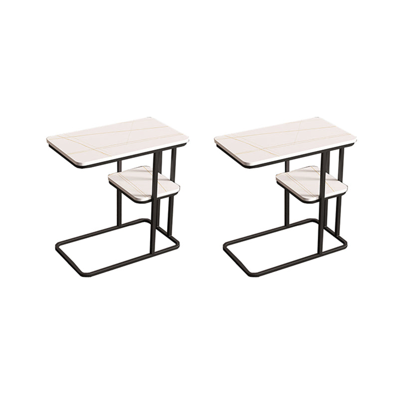 7.9"H Modern Style Side End Table Metal Frame Sofa Side Accent Table