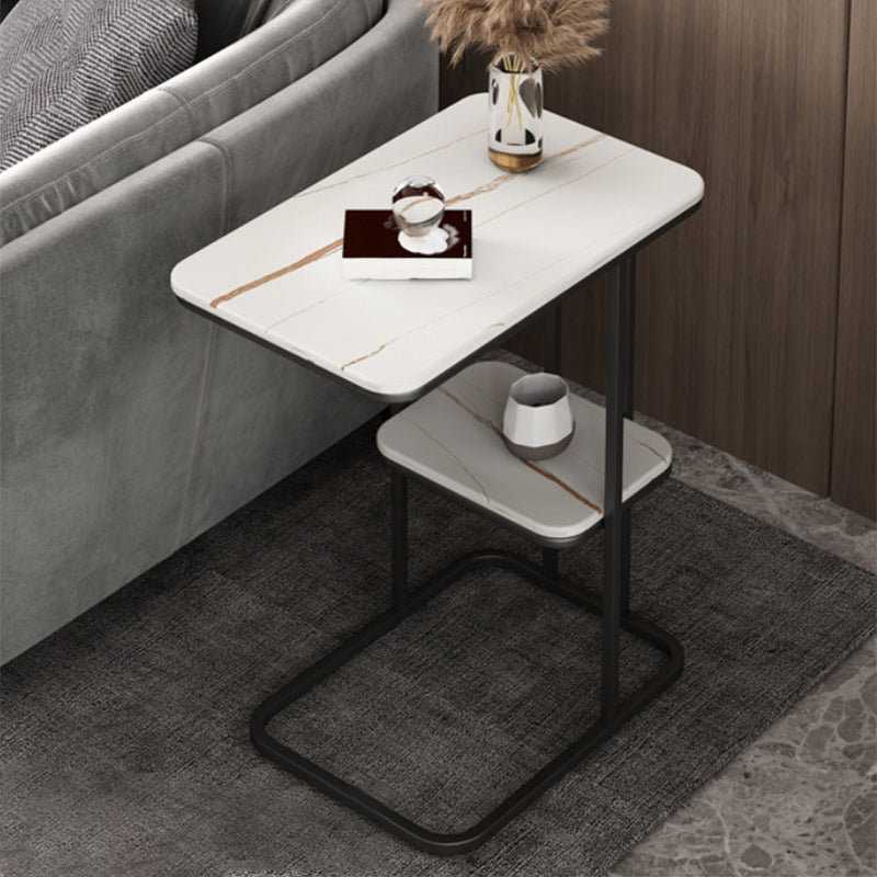 7.9"H Modern Style Side End Table Metal Frame Sofa Side Accent Table