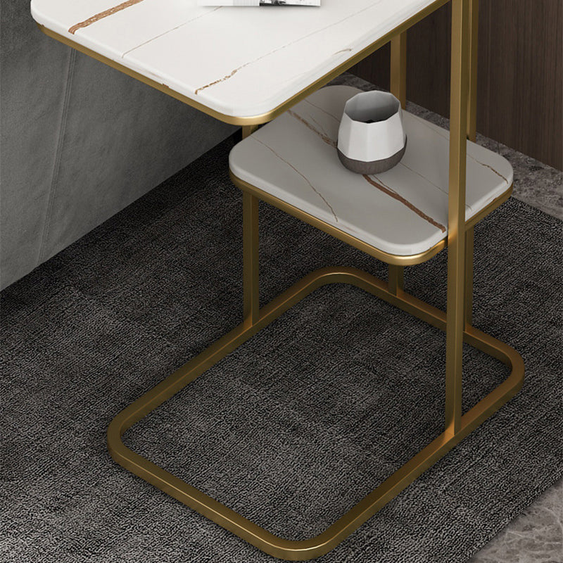 7.9"H Modern Style Side End Table Metal Frame Sofa Side Accent Table