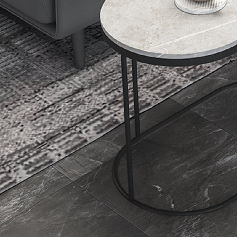 18.36" Tall Side End Table Contemporary Metal Frame Side Accent Table