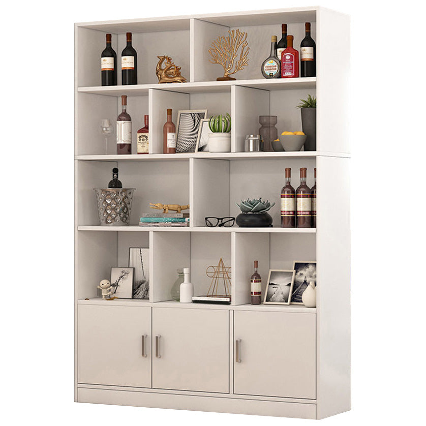 Mid-Century Modern Wine Bottle Rack Wooden Wine Racks for Living Room