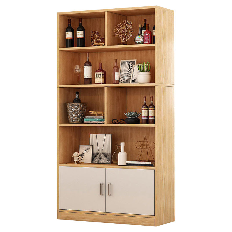 Mid-Century Modern Wine Bottle Rack Wooden Wine Racks for Living Room