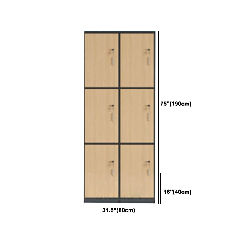 Modern Manufactured Wood Storage Cabinet Light Wood Finish Cabinet