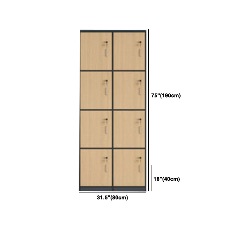 Modern Manufactured Wood Storage Cabinet Light Wood Finish Cabinet