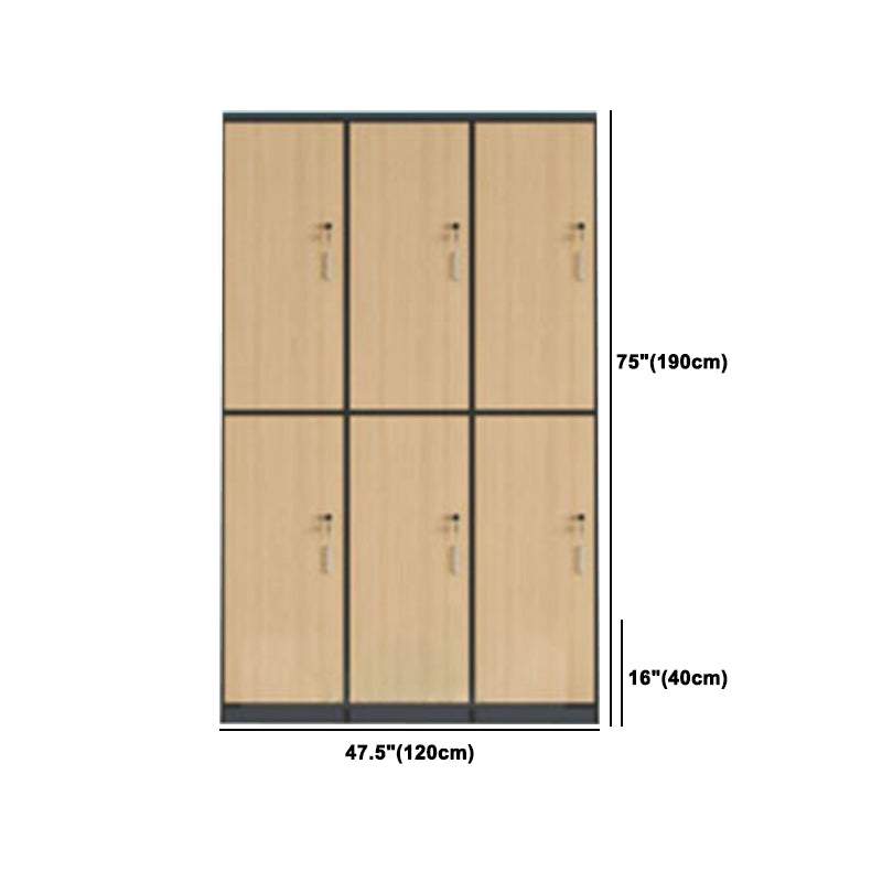 Modern Manufactured Wood Storage Cabinet Light Wood Finish Cabinet