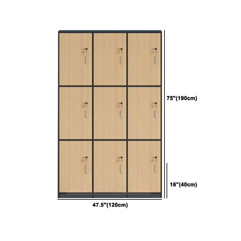 Modern Manufactured Wood Storage Cabinet Light Wood Finish Cabinet