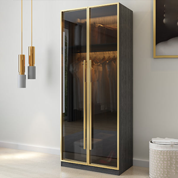 Modern Wardrobe Closet With Drawer Hinged Wardrobe Armoire for Home