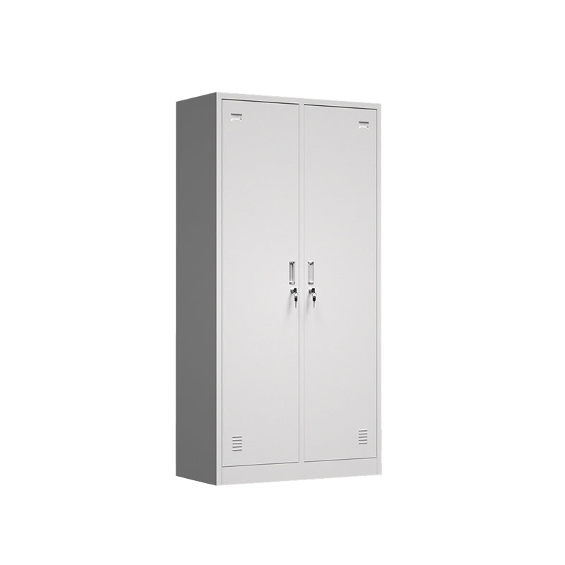 Gray Metal Cabinet for Bathroom Modern Storage Cabinet with Hinged Door