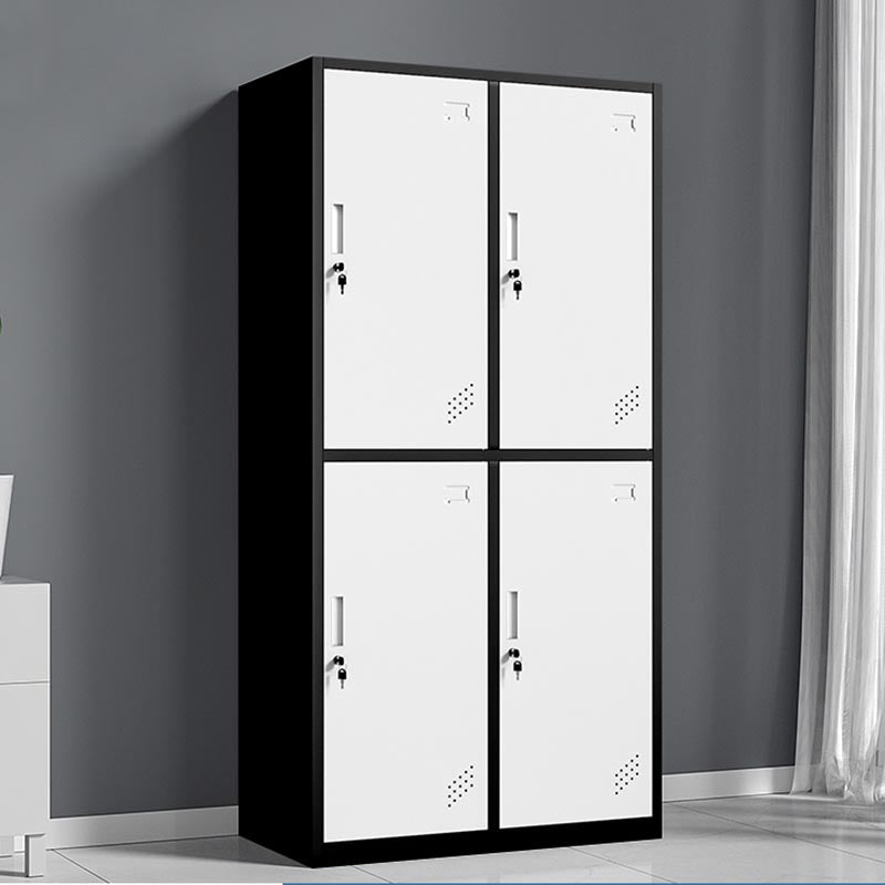 Hinged Wardrobe Cabinet Contemporary Metal Wardrobe Armoire for Home