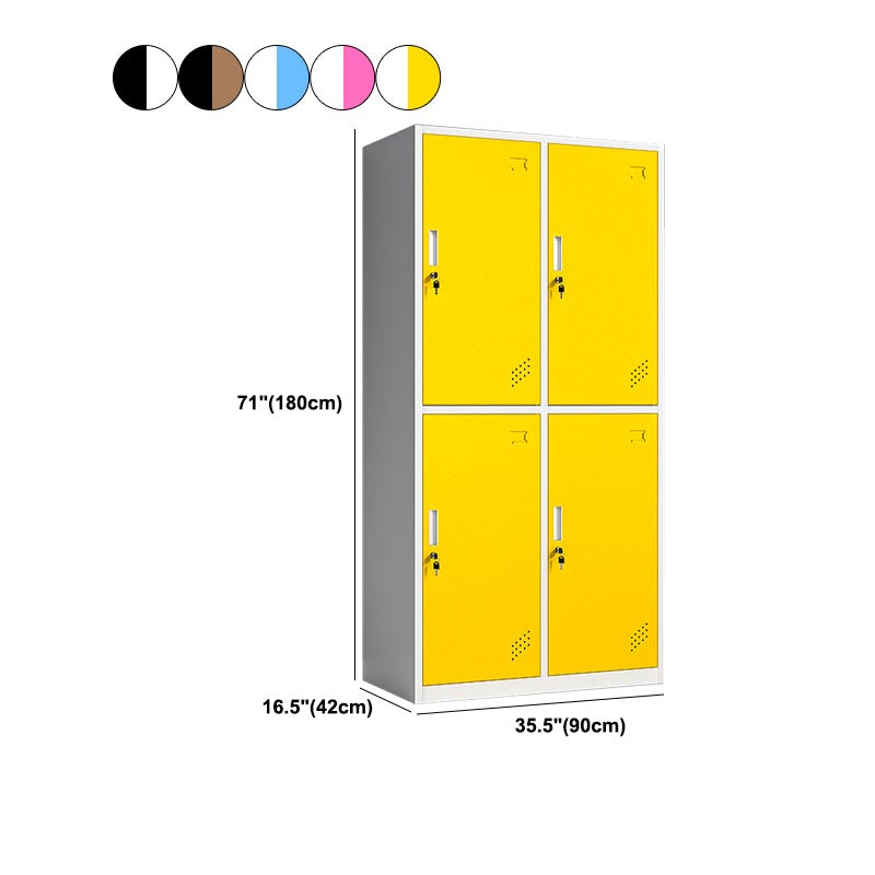 Hinged Wardrobe Cabinet Contemporary Metal Wardrobe Armoire for Home