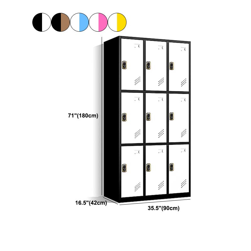 Hinged Wardrobe Cabinet Contemporary Metal Wardrobe Armoire for Home