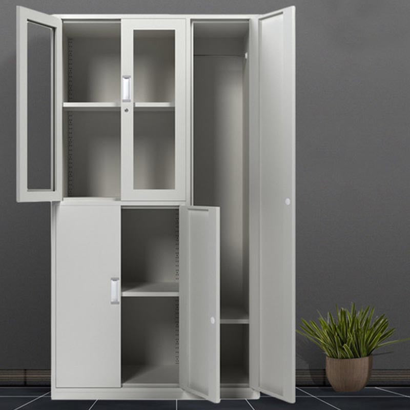 Metal Contemporary Wardrobe Armoire Hinged Wardrobe Cabinet for Home