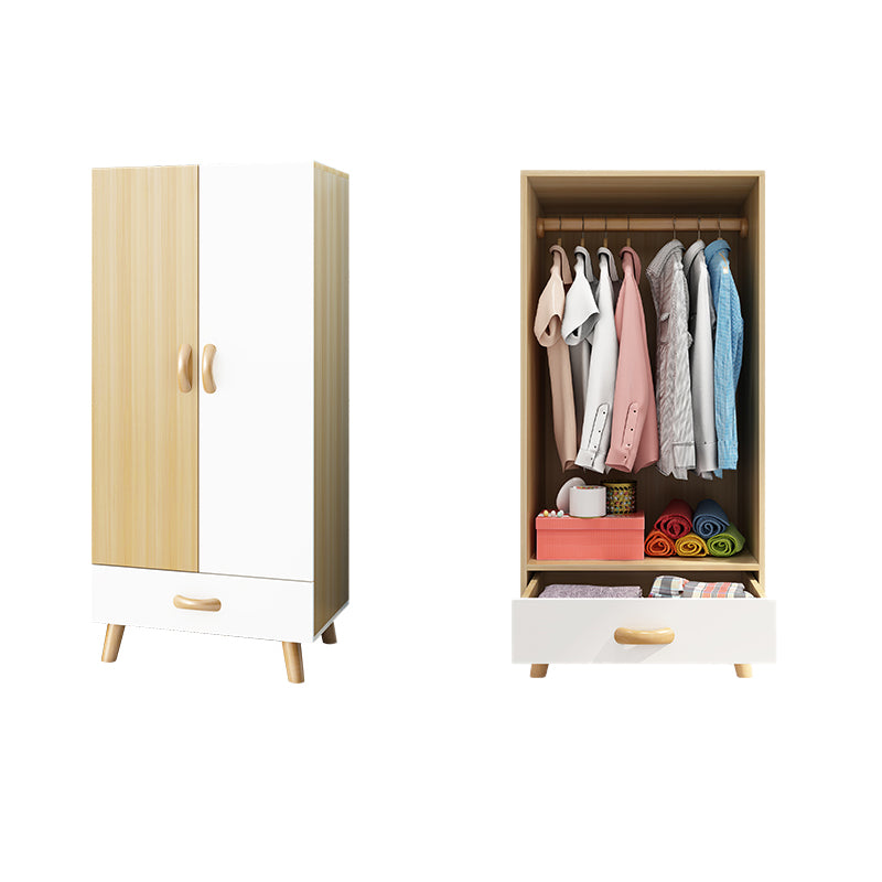Manufactured Wood Storage Cabinet with Wooden Legs Modern Cabinet for Bedroom
