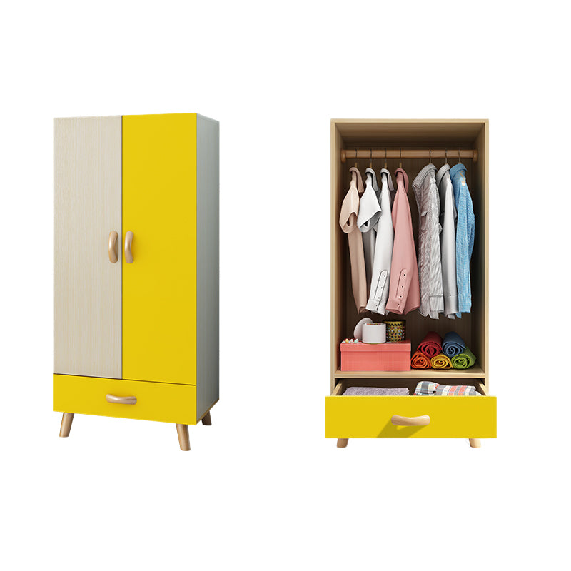Manufactured Wood Storage Cabinet with Wooden Legs Modern Cabinet for Bedroom
