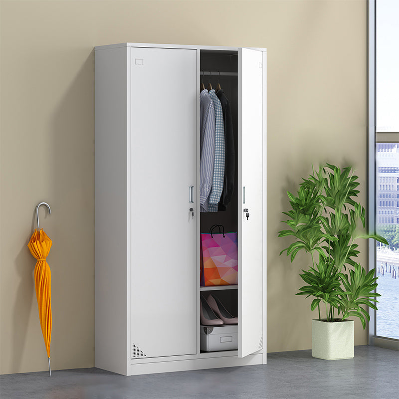 Hinged Contemporary Wardrobe Armoire Metal Wardrobe Cabinet for Home