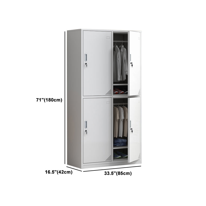 Hinged Contemporary Wardrobe Armoire Metal Wardrobe Cabinet for Home