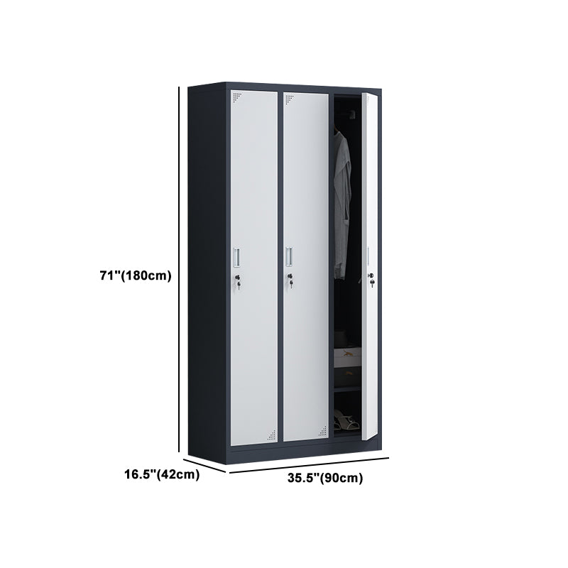 Hinged Contemporary Wardrobe Armoire Metal Wardrobe Cabinet for Home