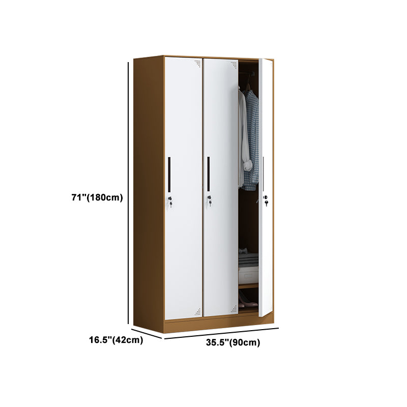 Hinged Contemporary Wardrobe Armoire Metal Wardrobe Cabinet for Home