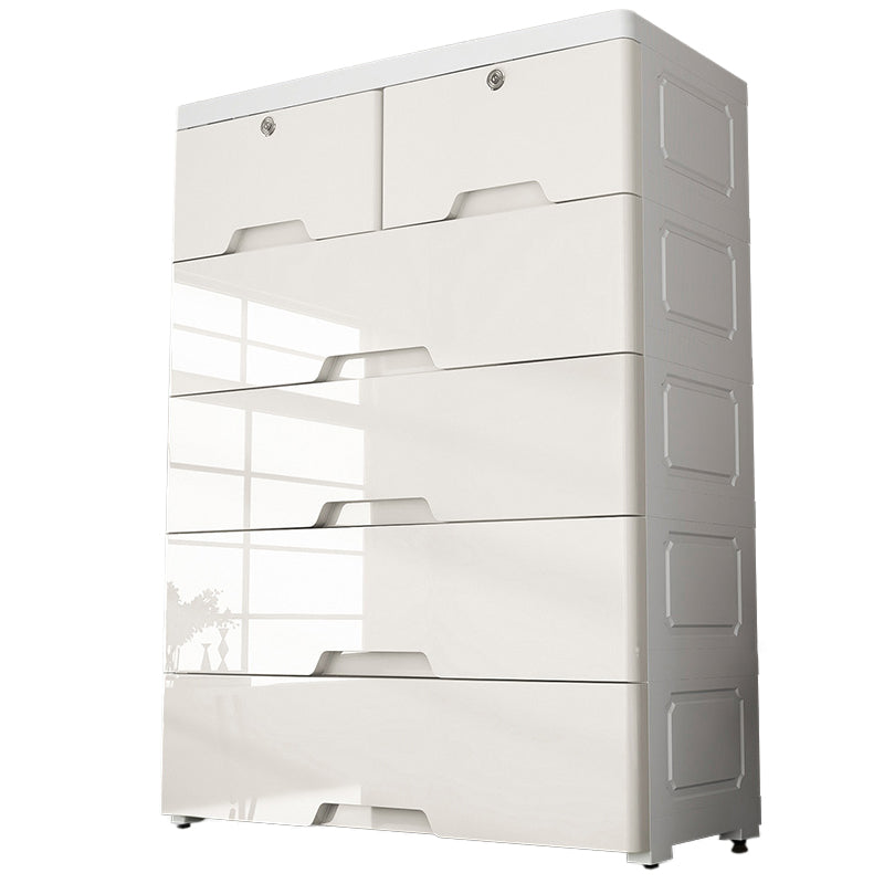 Plastic Storage Cabinet With Drawer Modern Wardrobe Cabinet for Home