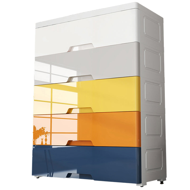 Plastic Storage Cabinet With Drawer Modern Wardrobe Cabinet for Home