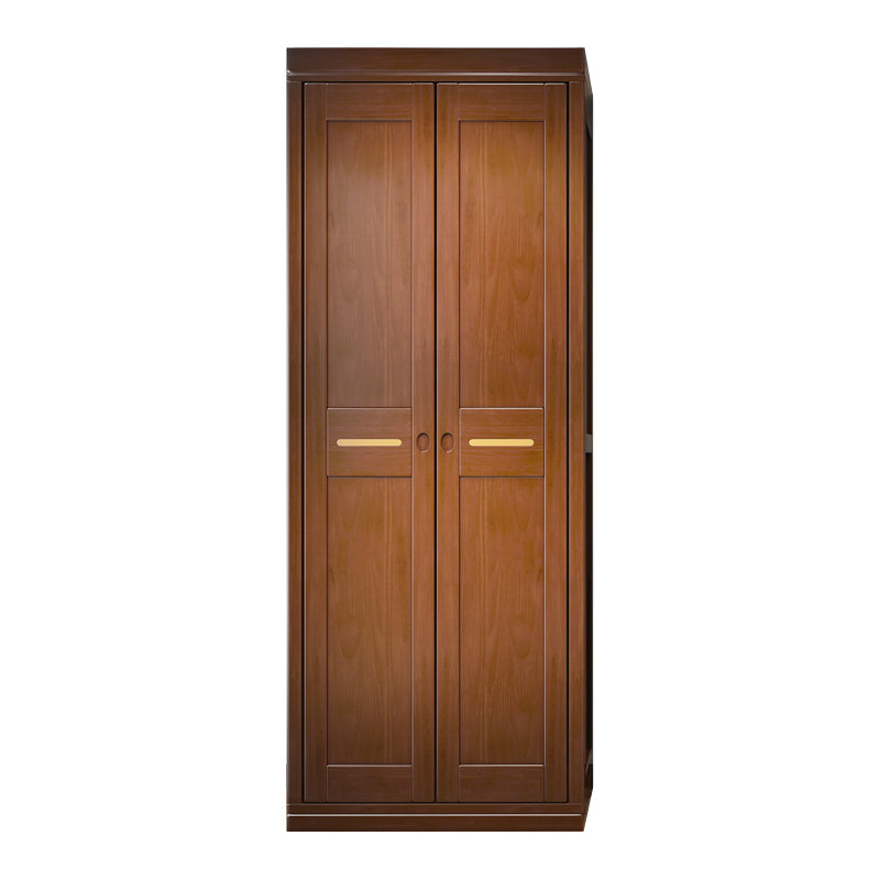 Rubberwood Wardrobe Armoire Traditional Wardrobe Cabinet for Home