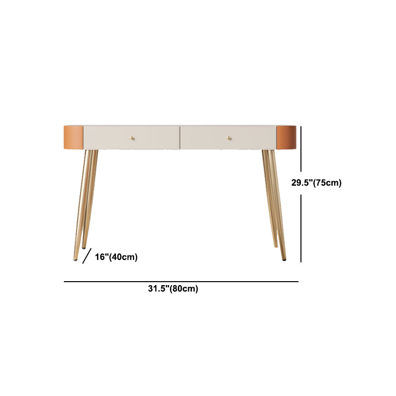 Luxurious Vanity Set with Padded Stool 5 Storage Drawers Vanity Desk
