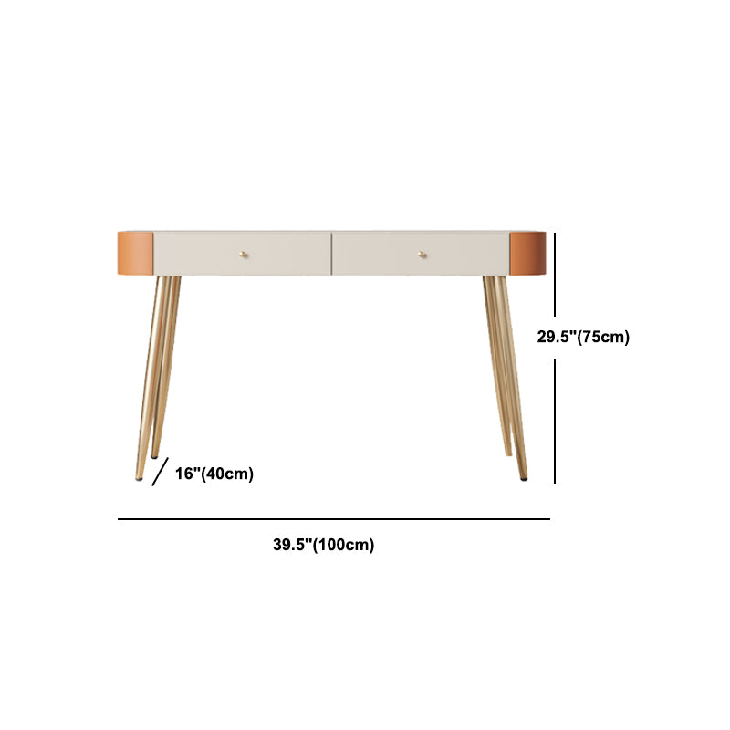 Luxurious Vanity Set with Padded Stool 5 Storage Drawers Vanity Desk
