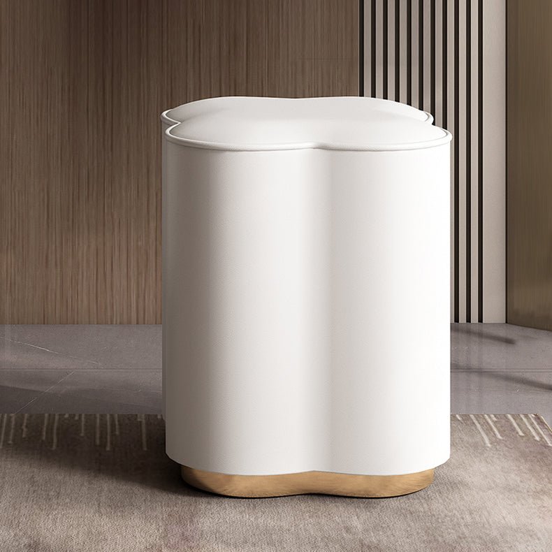 White Vanity Solid Wood Makeup Dressing Table Luxurious Stool Set