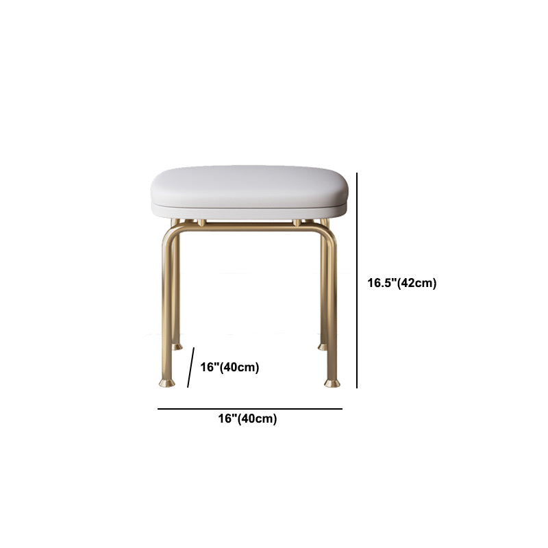 2-piece Vanity Table Set with Padded Stool Stone Top Make-up Vanity