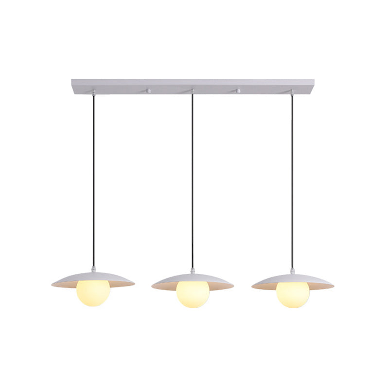 Industrial White Ceiling Light Glass Kitchen Island Lighting for Home