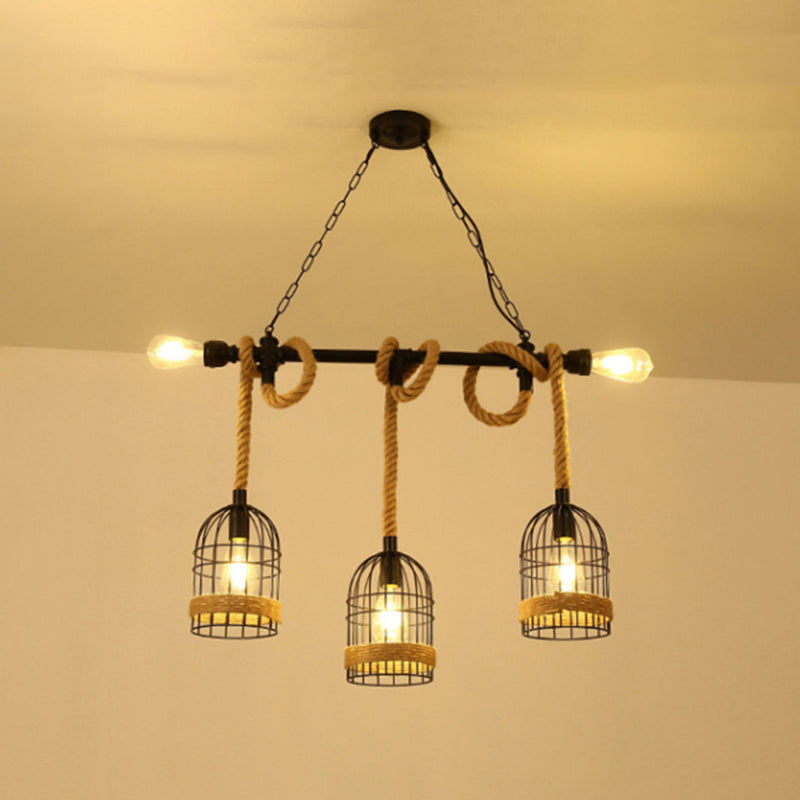 Industrial Island Light Minimalist Hanging Lighting Fixture for Dining Room