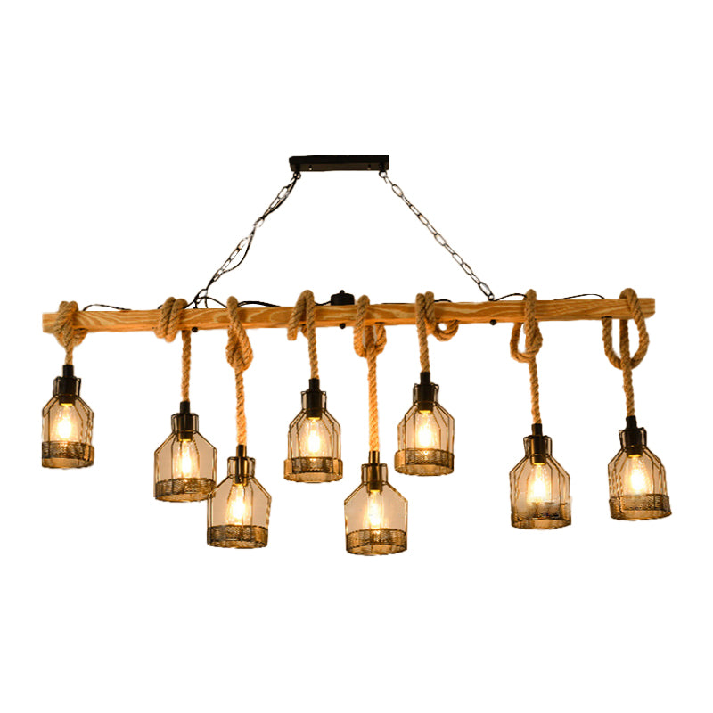Industrial Island Light Household Metallic Hanging Lighting Fixture for Dining Room