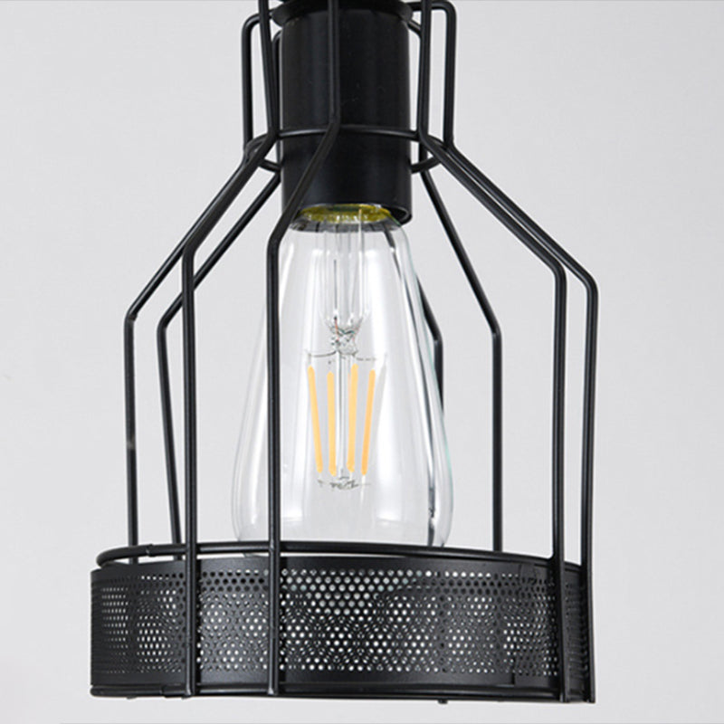 Industrial Island Light Household Metallic Hanging Lighting Fixture for Dining Room