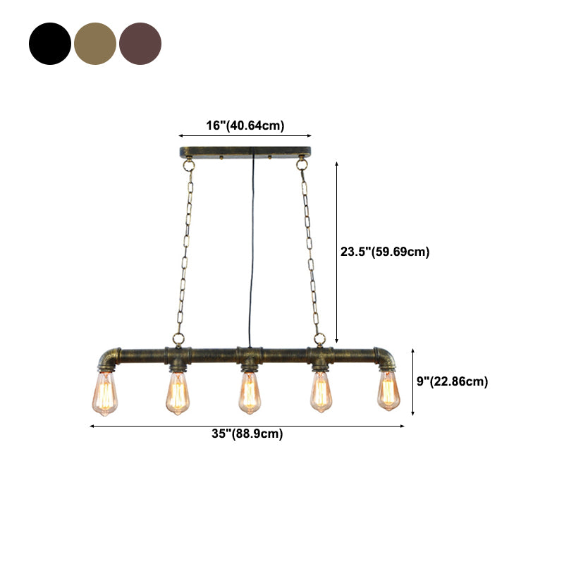 Industrial Ripe Island Light Household Hanging Lighting Fixture for Dining Room