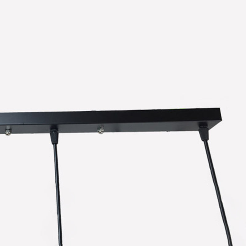 Industrial Style Hanging Lamp Geometry Iron 3 Light Island Light Fixture for Dining Table