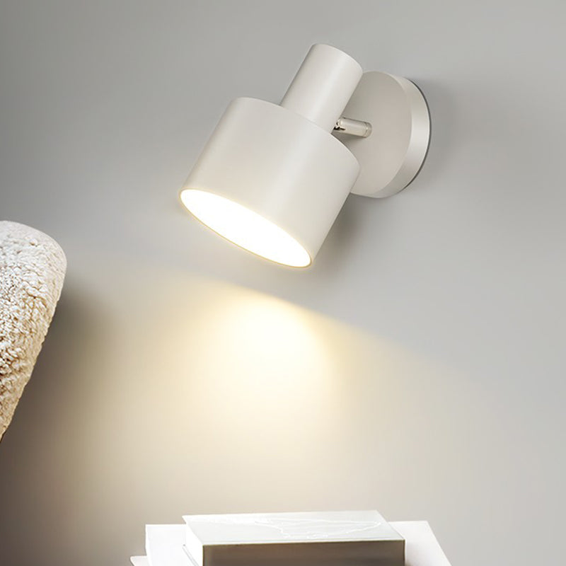 Polished Finish Single Modern Wall Mounted Sconce Metal LED Wall Light