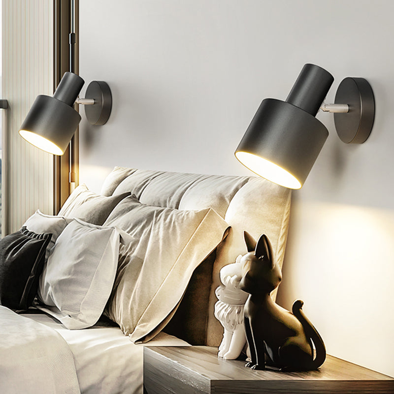 Polished Finish Single Modern Wall Mounted Sconce Metal LED Wall Light