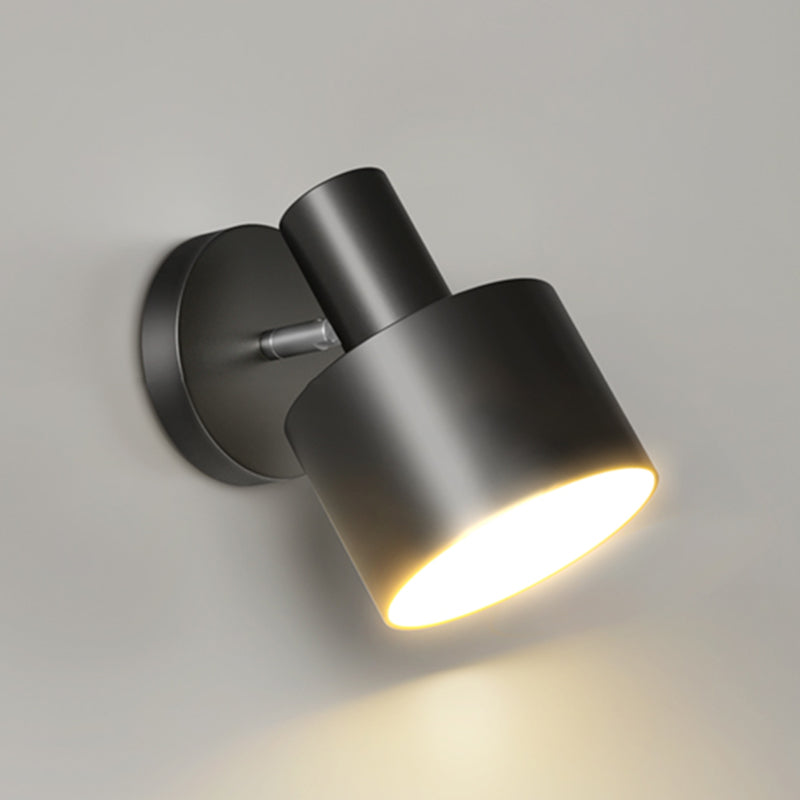 Polished Finish Single Modern Wall Mounted Sconce Metal LED Wall Light