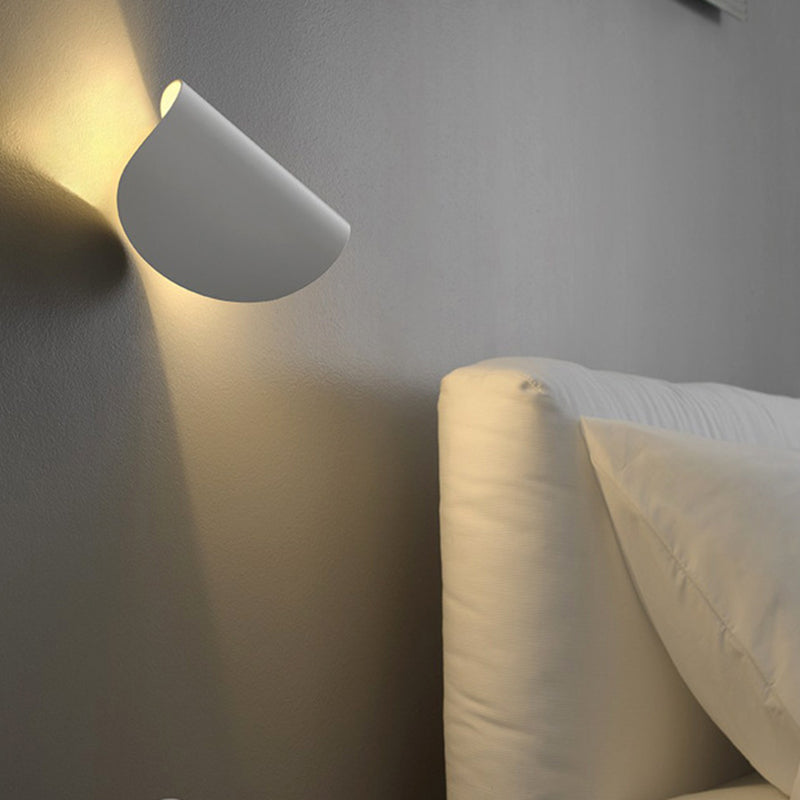 Minimalist Swivel Wall Sconce Macaron Curve Wall Light Fixture