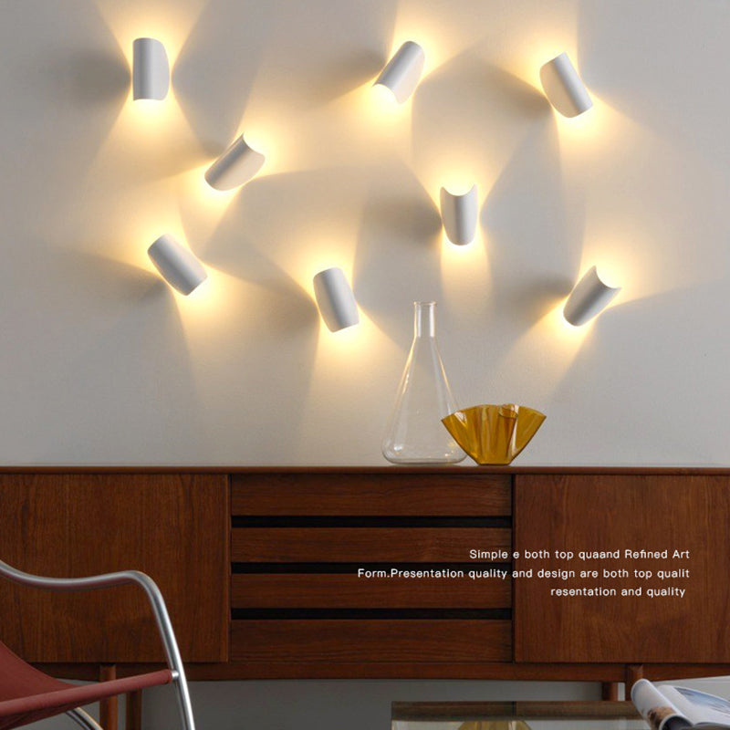 Minimalist Swivel Wall Sconce Macaron Curve Wall Light Fixture