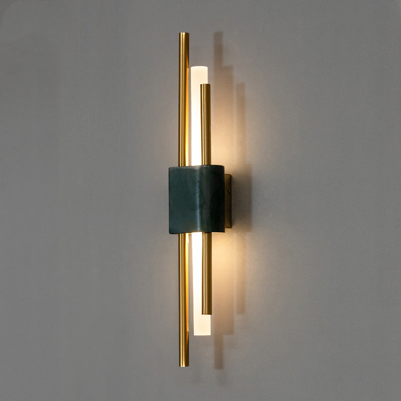 Modern Luxury LED Wall Lamp Iron Cylindrical Wall Sconce with Acrylic Shade