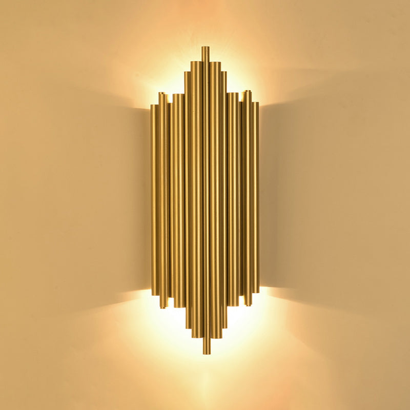 Modern Luxury Geometric Wall Lamp Iron 2-Light Wall Light in Gold