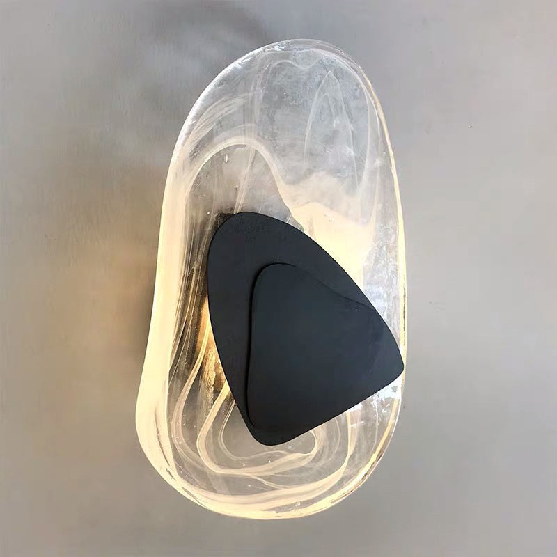 Modern Creative LED Wall Light Geometric Glass Wall Lamp for Interior Spaces