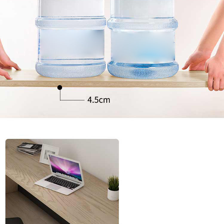 Modern Wooden Office Desk L-Shape Home Writing Desk in Natural