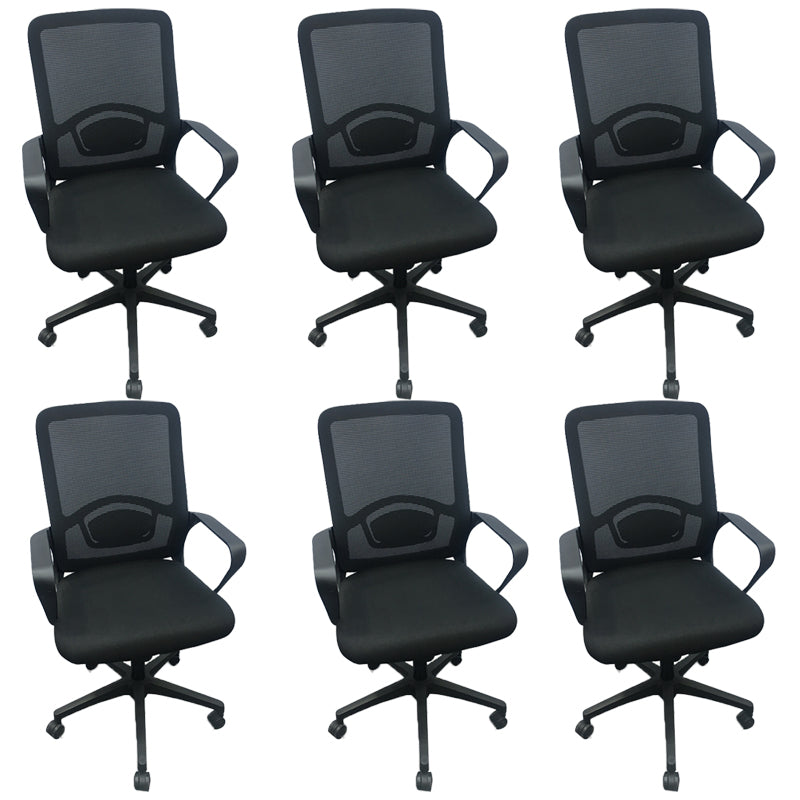 Modern Nylon Office Chair Slide Height-adjustable Desk Chair