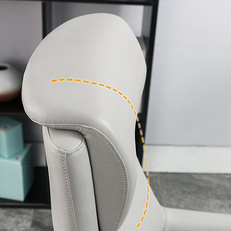 Modern Upholstered Office Chair Ergonomics Task Chair with Metal Base