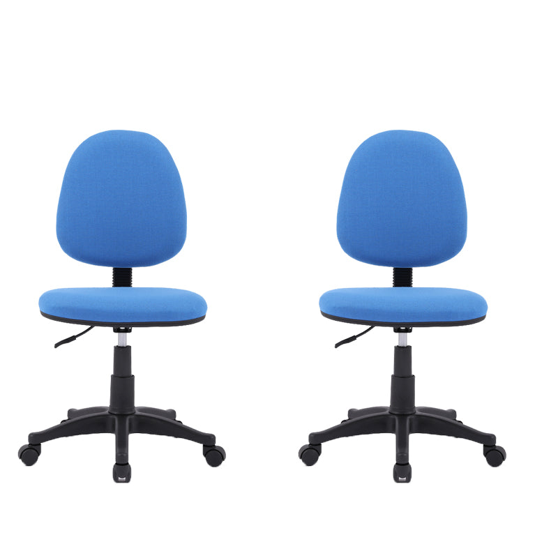 Mid-Back Swivel Office Chair Lumbar Support Desk Chair with Wheels