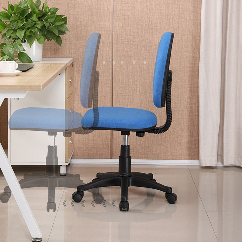 Mid-Back Swivel Office Chair Lumbar Support Desk Chair with Wheels