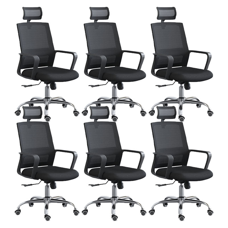 Modern Breathable Mesh Office Chair Nylon Fixed Arm Task Chair