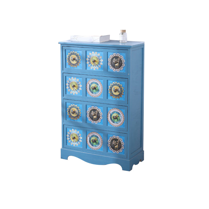 12" D Solid Wood Storage Chest Traditional Lingerie Chest with Drawers